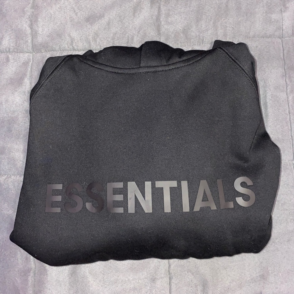 Black Essentials Fear of God Hoodie size medium
